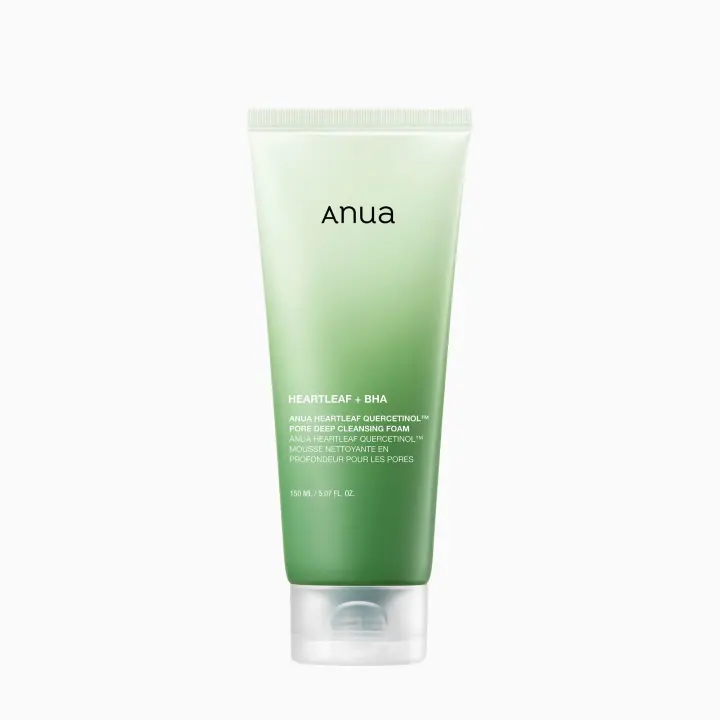 Spuma de Curatare, Anua, Heartleaf + BHA, Curata Porii in Profunzime, Indeparteaza Excesul de Sebum si Celulele Moarte, cu Houttuynia Cordata si Quercetin, 150ml
